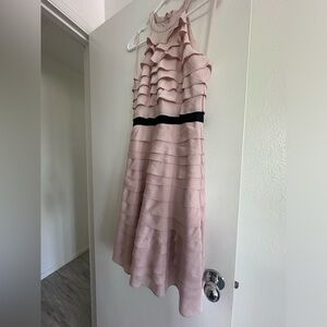 BCBG ruffle dress.